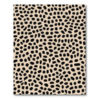 Beige Black Spotted Modern Rug(Beige)