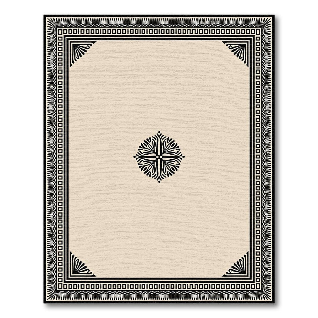Beige Geometric Medallion Elegant Rug(Beige)