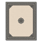 Beige Geometric Medallion Elegant Rug(Beige)
