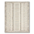 Beige Gray Stripe Serene Rug