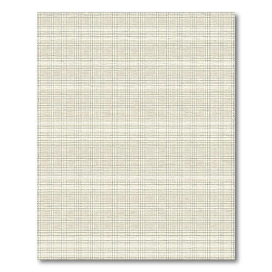 Beige Plaid Serene Rug(Beige)