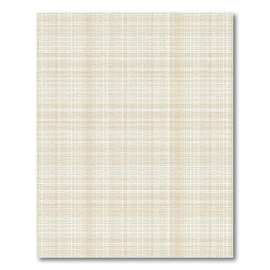 Beige White Plaid Calm Rug(Beige)