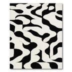 Black & White Abstract Modern Rug
