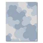 Blue Cloud Pattern Serene Modern Rug(Blue)