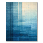 Calming Blue Geometric Abstract Rug