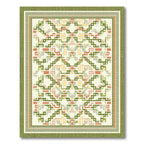 Cheerful Green Geometric Lattice Rug(Green)