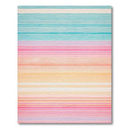 Cheerful Pastel Striped Rug