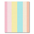 Cheerful Pastel Vertical Stripes Rug(Pink)
