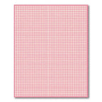 Cheerful Pink Gingham Rug(Pink)