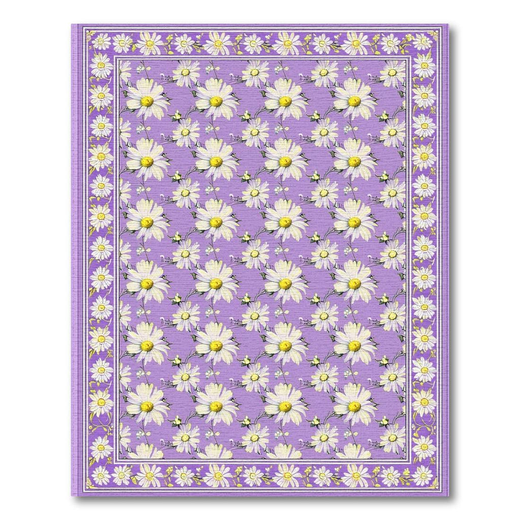 Cheerful Purple Daisy Print Rug(Purple)