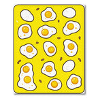 Cheerful Yellow Egg Pattern Rug(Yellow)
