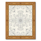 Cream Tan Intricate Refined Rug(Brown)