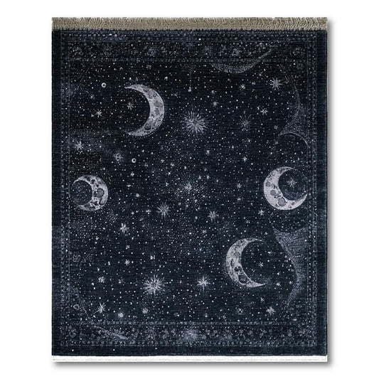 Dark Celestial Mystical Rug(Black)