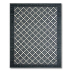 Dark Gray Geometric Modern Rug