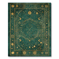 Deep Teal Celestial Mystic Rug(Green)