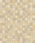 Sandy Beige Puzzle Pieces Area Rug