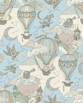 Steampunk Hot Air Balloon Sky Adventure Rug