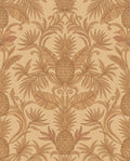 Tuscan Tan Pineapple Botanical Damask Rug