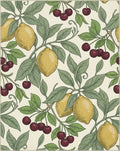 Yellow Lemon Cherry Leaf Branch Rug