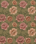 Vintage Rose Blossom Garden Rug