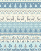 Winter Woodland Reindeer Fair Isle Rug