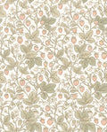 Pastel Strawberry Vine Garden Rug