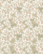 Pastel Strawberry Vine Garden Rug