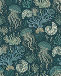 Oceanic Jellyfish Coral Nautilus Seascape Rug
