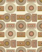 Retro Vinyl Cassette Repeat Rug