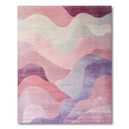 Dreamy Pastel Pink-Purple Wavy Rug