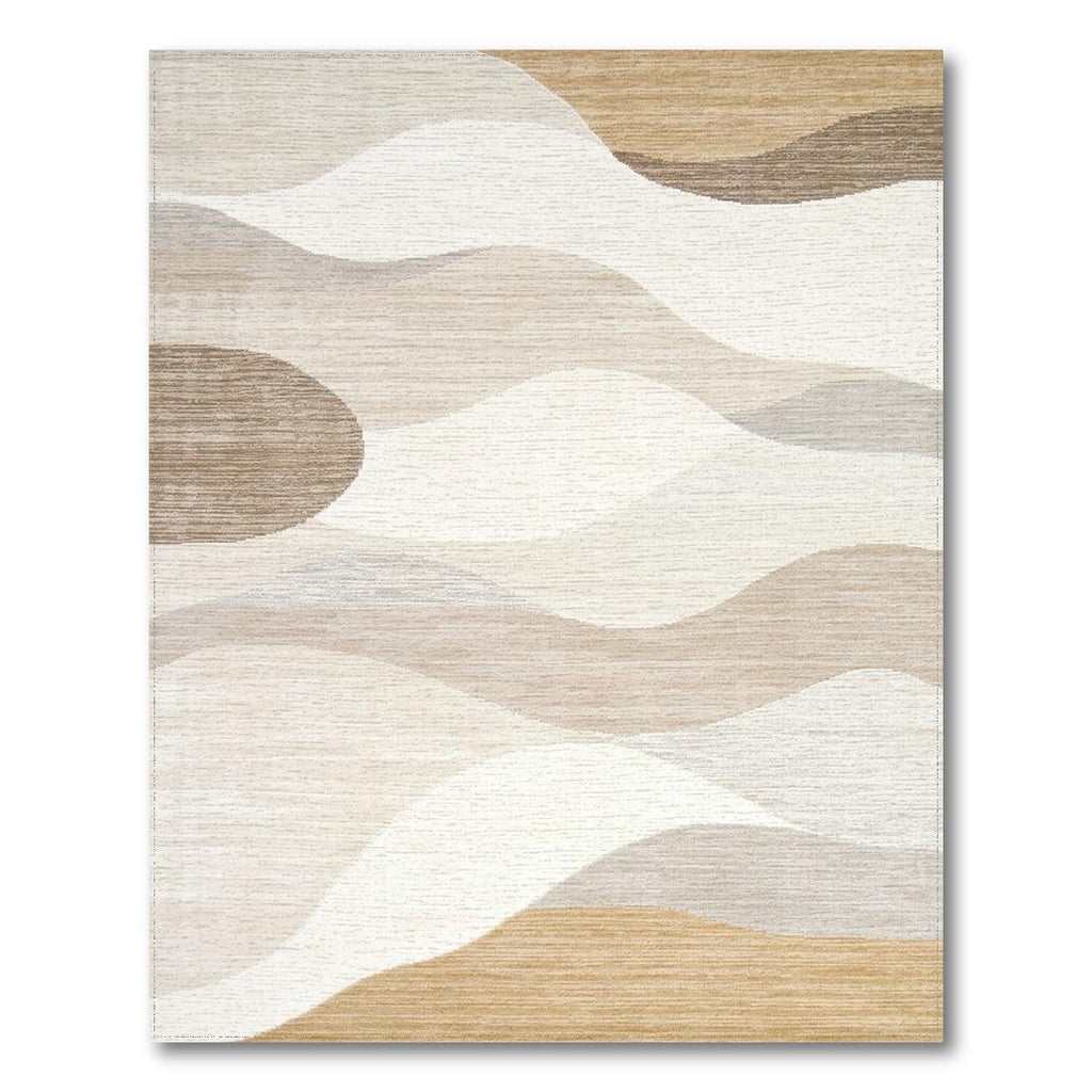Earth-Toned Flowing Serene Rug