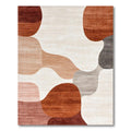 Earthy Tones Abstract Cozy Rug