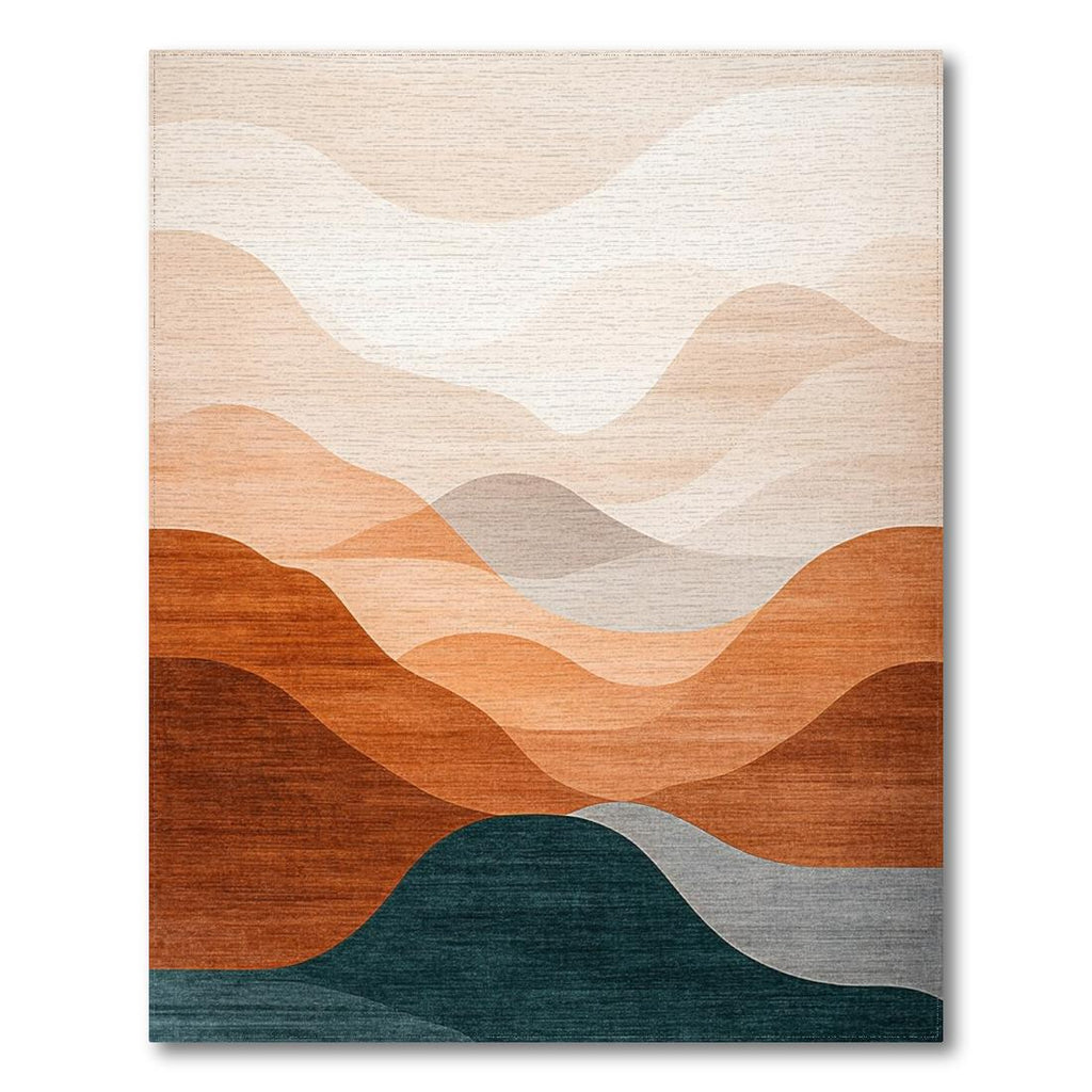 Earthy Wave Serene Rug(Beige)