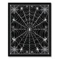 Eerie Black Spider Web Rug(Black)