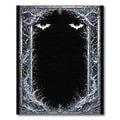 Eerie Black White Tree Bat Rug(Black)