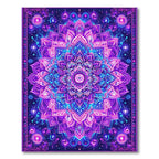 Electric Purple Mandala Cosmic Rug