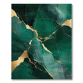 Emerald Gold Veined Elegant Rug