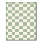 Fresh Green Gingham Rug(Green)
