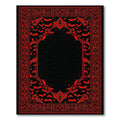 Gothic Red Black Bat Rug(Black)