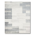 Gray Geometric Textured Calm Rug(Gray)