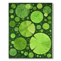 Green Abstract Circular Serene Rug