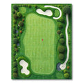 Green Golf Course Rug