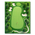Green Golf Course Tranquil Rug