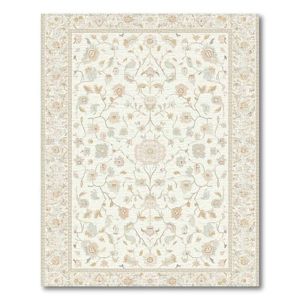 Ivory Floral Serene Rug(Ivory)