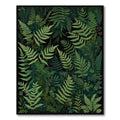 Lush Green Fern Pattern Rug(Green)