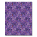 Deep Purple Abstract Swirls Rug