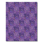 Deep Purple Abstract Swirls Rug