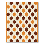 Cocoa Orange Onion Medallion Pattern Rug