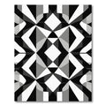 Monochromatic Geometric Illusion Rug