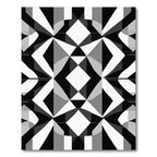 Monochromatic Geometric Illusion Rug